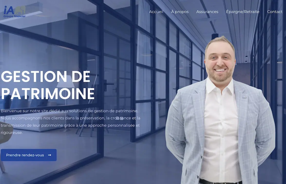 Site web iA Groupe Financier — Finance réalisé par HTMC Agency